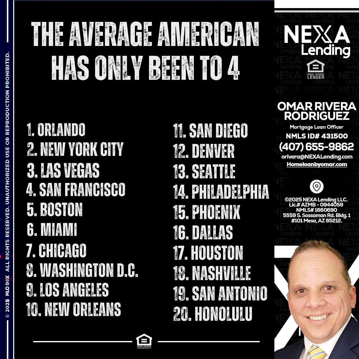THE AVERAGE AMERICAN - Omar Rivera Rodriguez -Mortgage Loan Officer