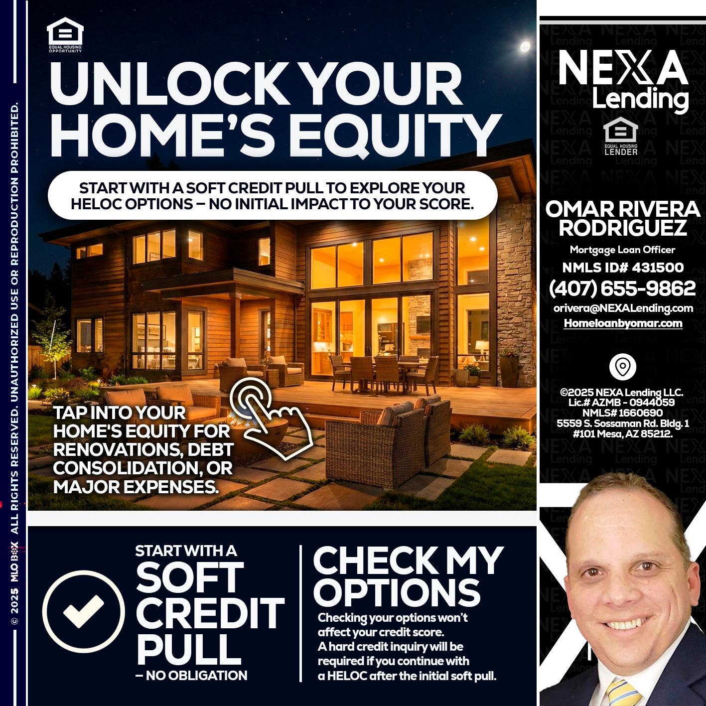 UNLOCK YOUR HOMES - Omar Rivera Rodriguez -Mortgage Loan Officer