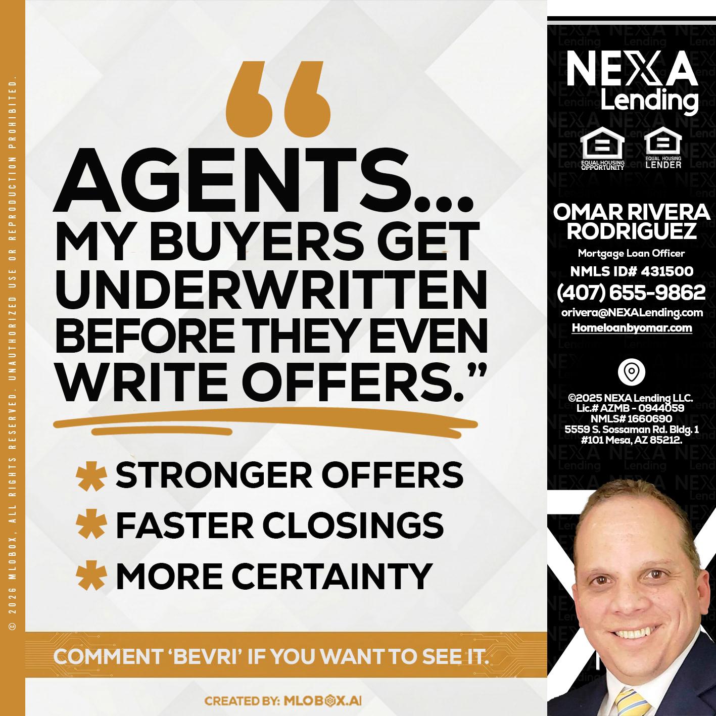 agents - Omar Rivera Rodriguez -Mortgage Loan Officer