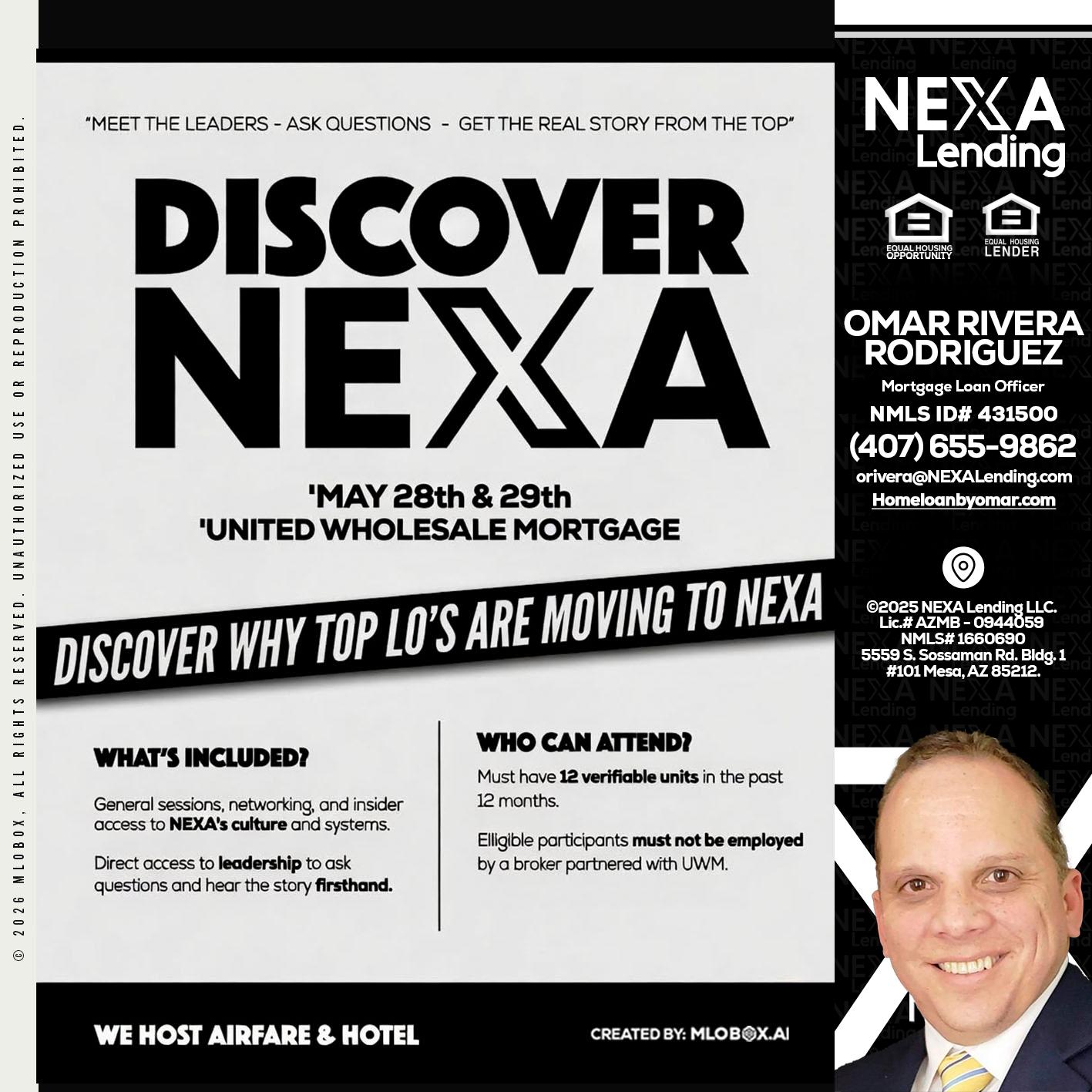 DISCOVER NEXA - Omar Rivera Rodriguez -Mortgage Loan Officer