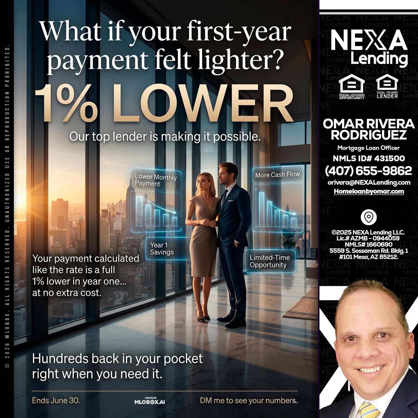 1% LOWER - Omar Rivera Rodriguez -Mortgage Loan Officer