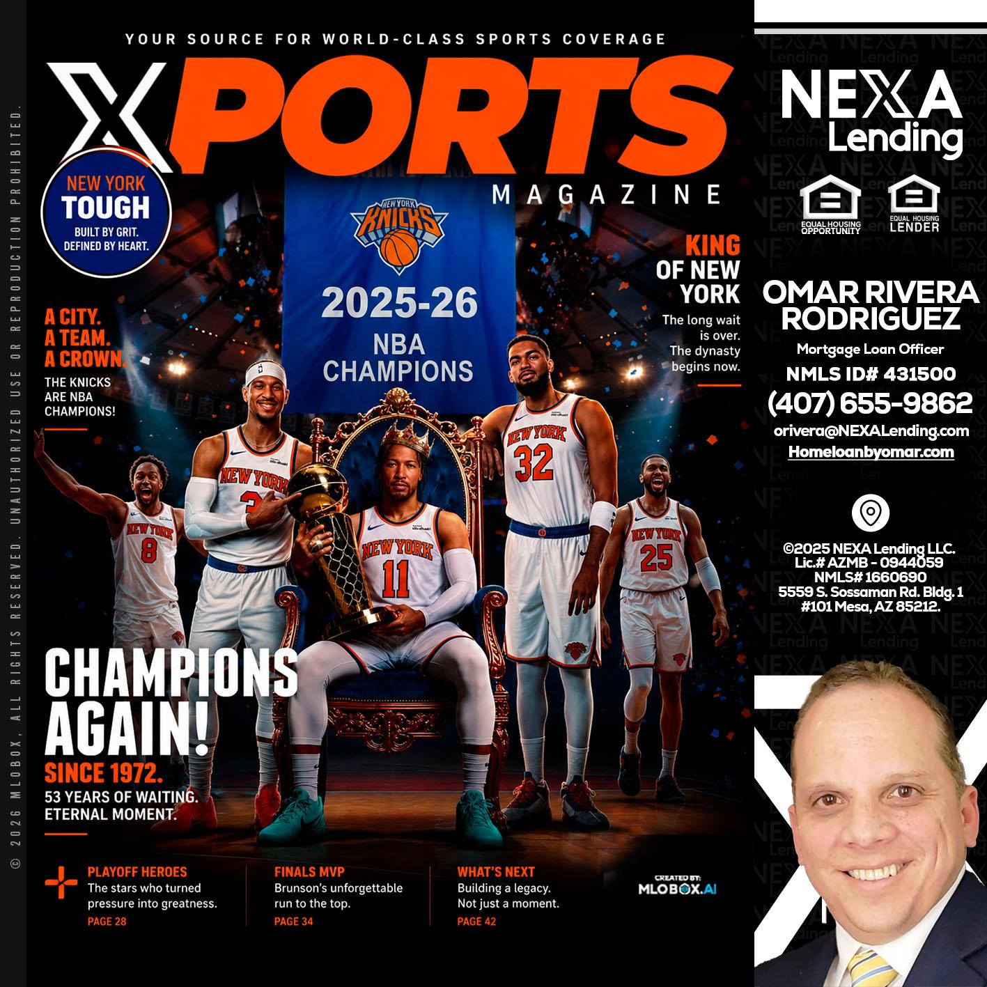 XPORTS MAGAZINE - Omar Rivera Rodriguez -Mortgage Loan Officer